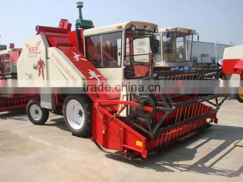 small soybean harvester