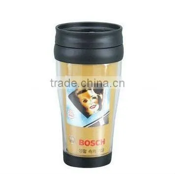 9oZ double wall mini plastic Portable cup auto mug plastic advertisement Auto mug plastic auto mug accept printing LOGO