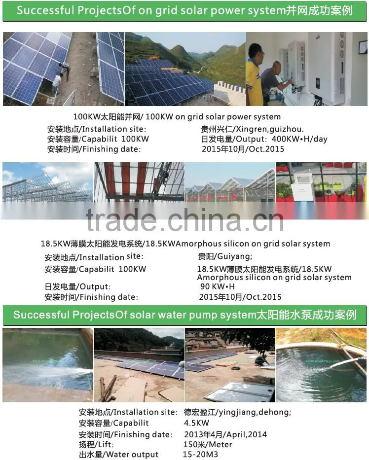 10 years warranty PV solar panel solar cell solar generator for solar water pump system home use