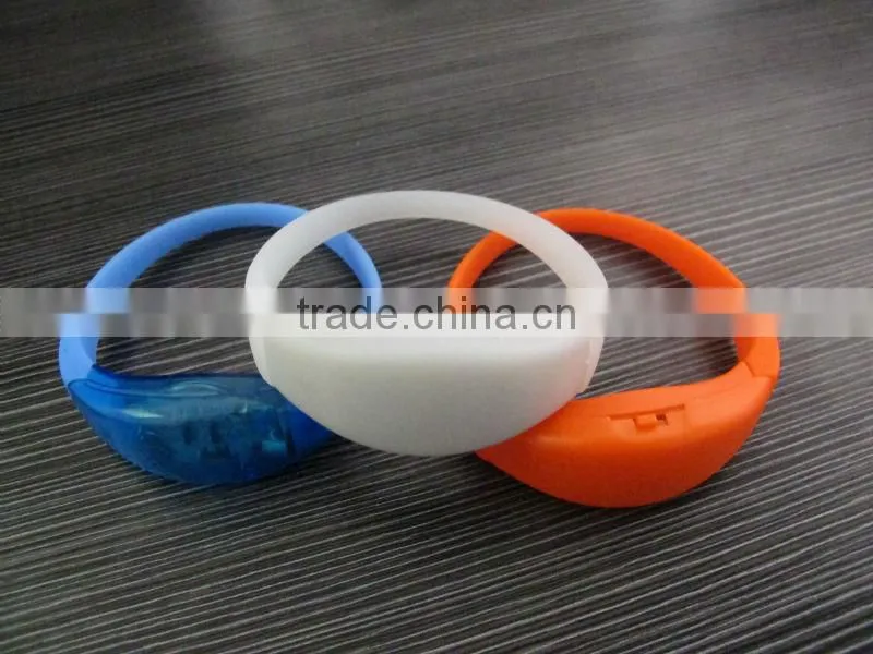 RGB color radio controlled LED Bracelet Led Wristband