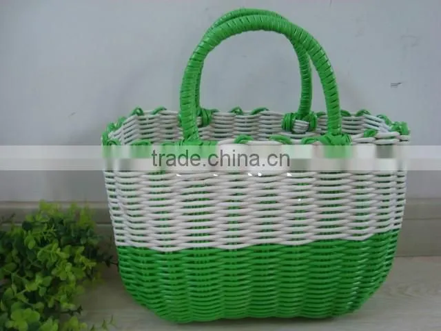 2016 Wholesale Natural Handicraft plastic storage basket