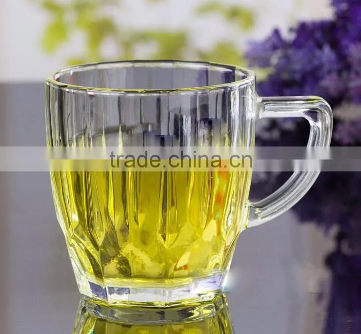 Haonai wholesale FDA crystal rock glass mug