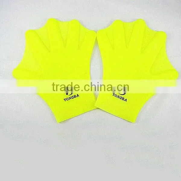 High quality diving equipment silicone waterproof swimming gloves