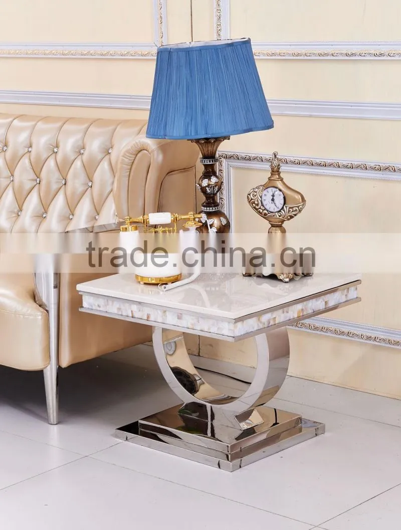 New design metal base corner table side table