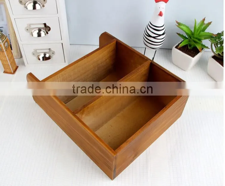 High quality wooden storage mini storage bin for house