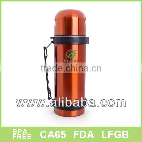 1000ml Double wall thermos tea pot with cup