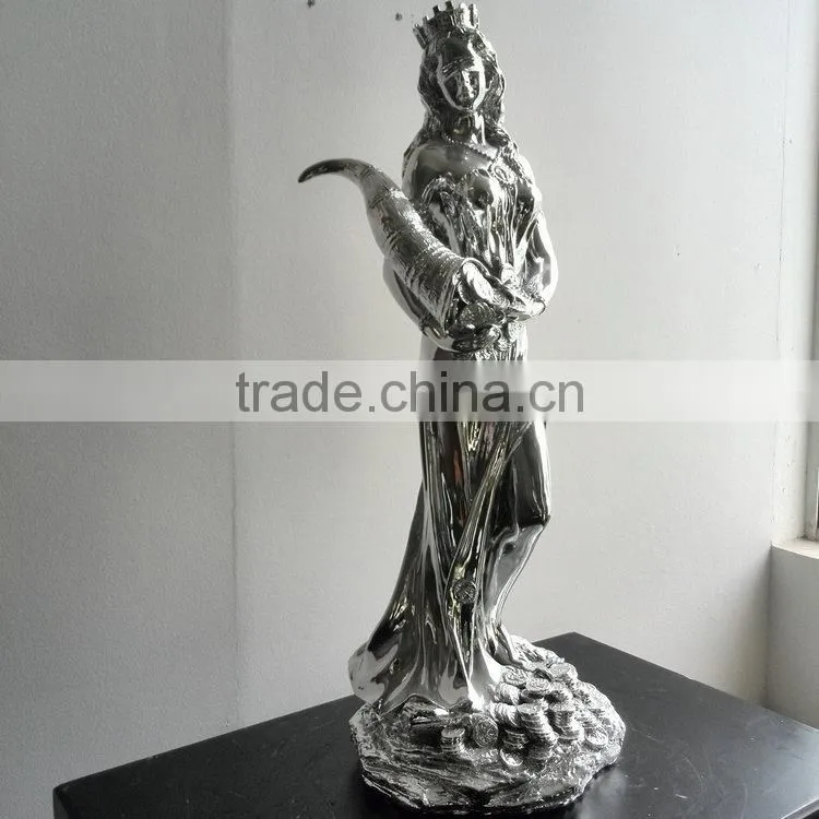 FRP pretty girl statue