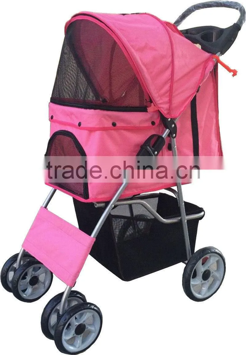 Pet Travel Stroller Pushchair Pram Jogger Buggy Swivel Wheels. H0116