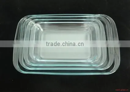 Transparent hot selling round glass plate