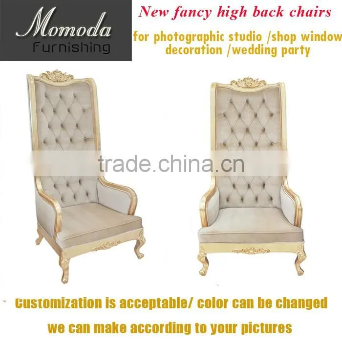 OZ02 High quality gold cheap king throne chair for wedding party