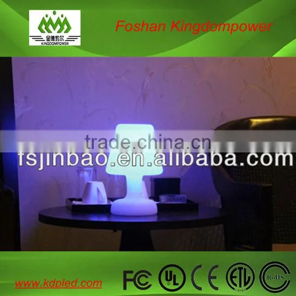 white lithium battery operated RGB table lighting for restaurant