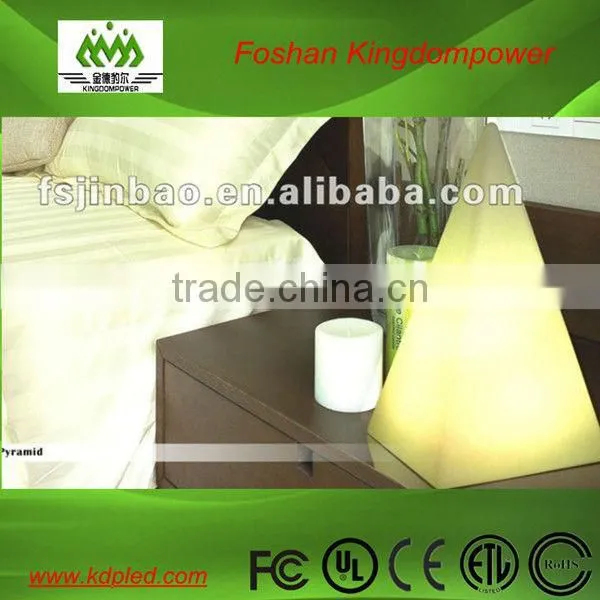 Rechargeable LED pyramid decorative water-proof lighting
