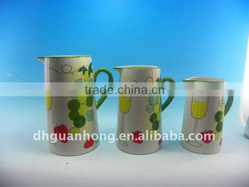 Ceramic Big Tea& Water bottles of 3sets