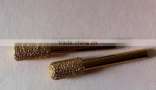 Vacuum brazed diamond mini carving grinding abrasive burrs for stones