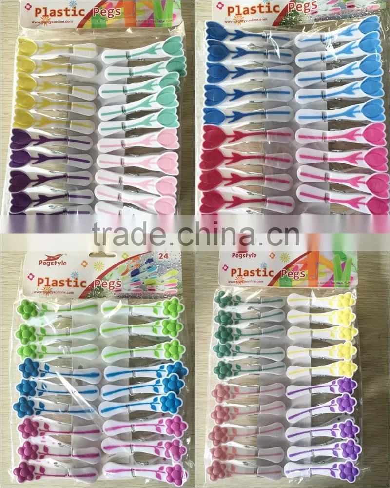 Plastic Soft Touch 20 Pcs Clothes Pins Pegs