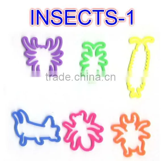 2015Hot sold gifts,Colorful and variety Shaped rubber bands,