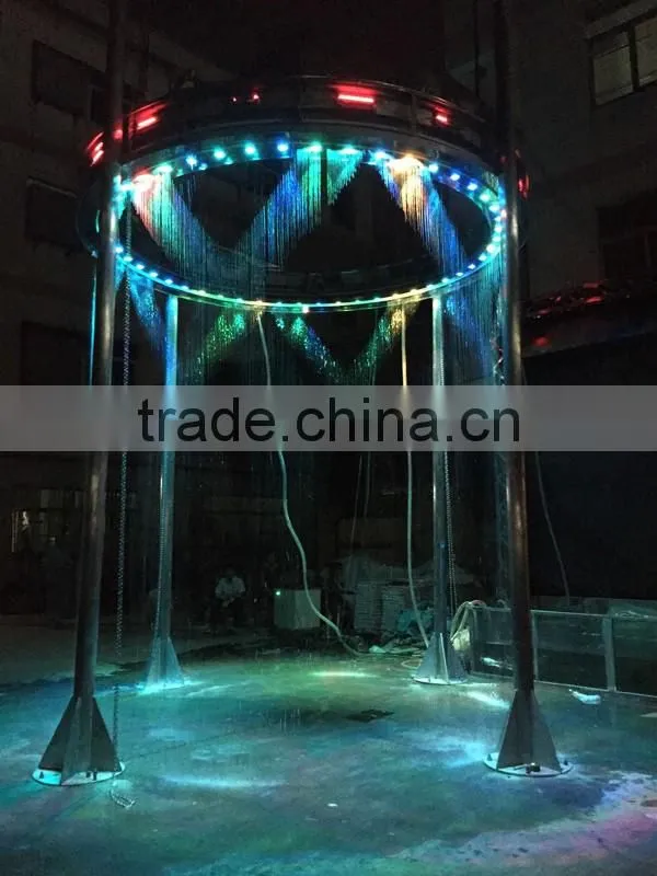 Digital graphic water curtain water shell fountain