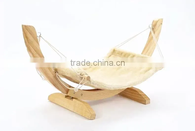 Cat Hammock with Wooden Frame /Wooden hammock with canopy