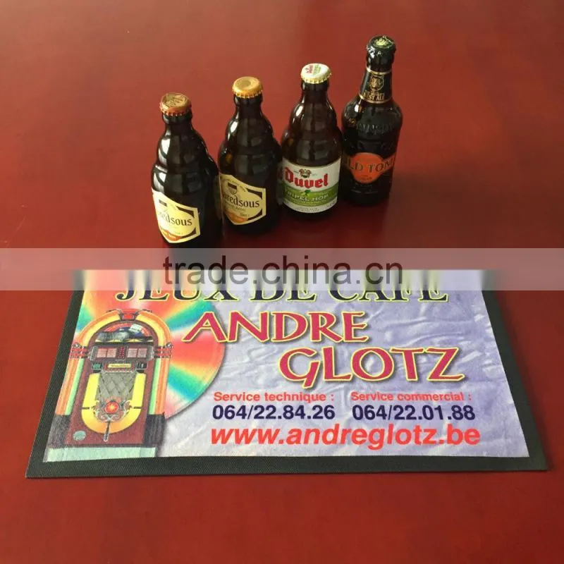 high quality non woven OEM soft rubber bar mat