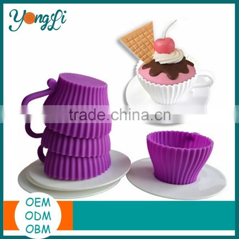 New Fashion Muffin Tulip Silicone Cup