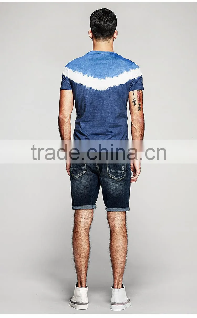 Men's Tie Dye T-shirt, cotton jesery T-shirt, customized logo t-shirt
