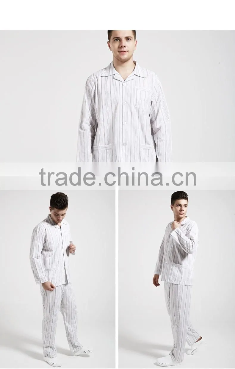 100% cotton patient insulating clothes professional meidical textile hospital gown
