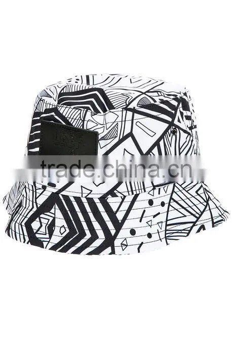 Cheap Cool Custom Printed Mens Floral Fashion Bucket Hat