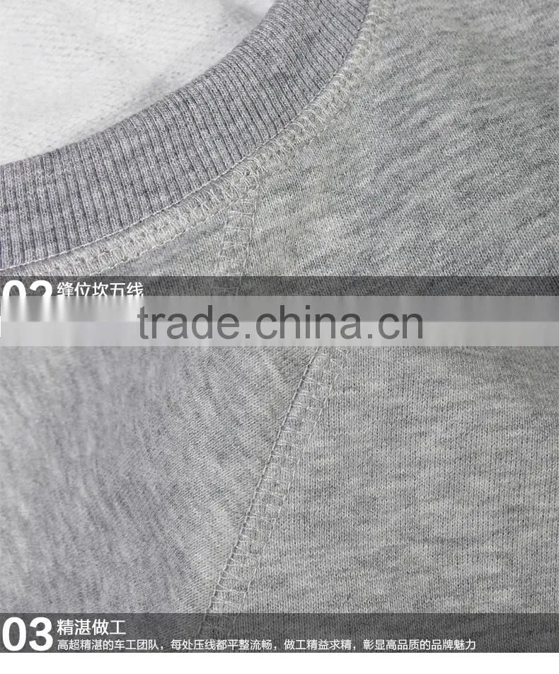 Cheap cotton custom plain crewneck sweatshirt