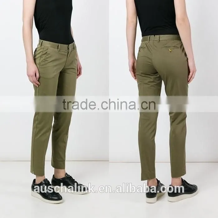 2016 best selling narrow slim bottom trousers women