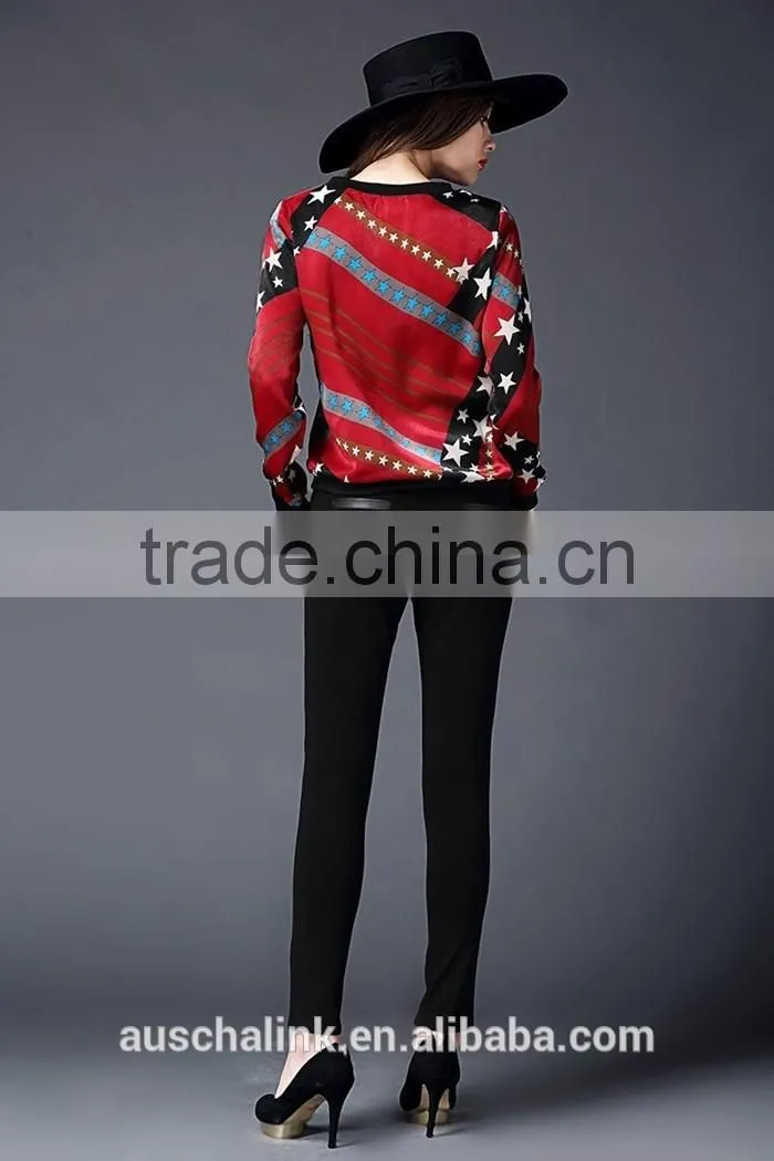 lady long sleeve bulk cheap t shirt fashion design printing