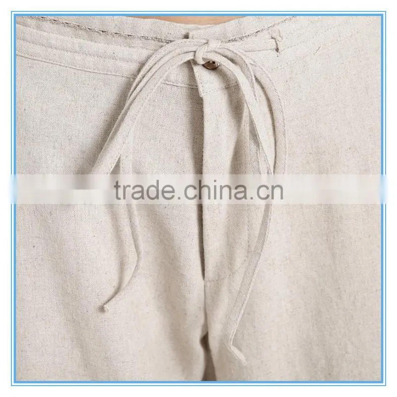 Linen fabric casual women 's fashion pants