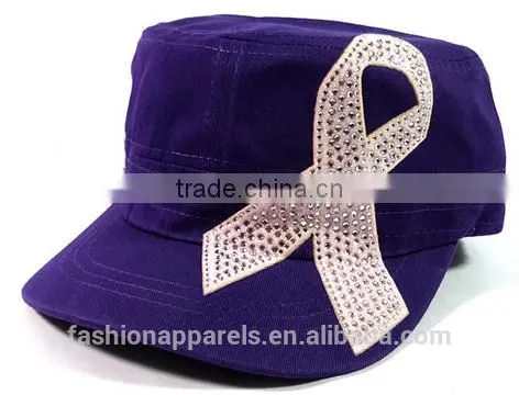 100%Cotton Twill Promotional Caps Rhinestone Bow Hats