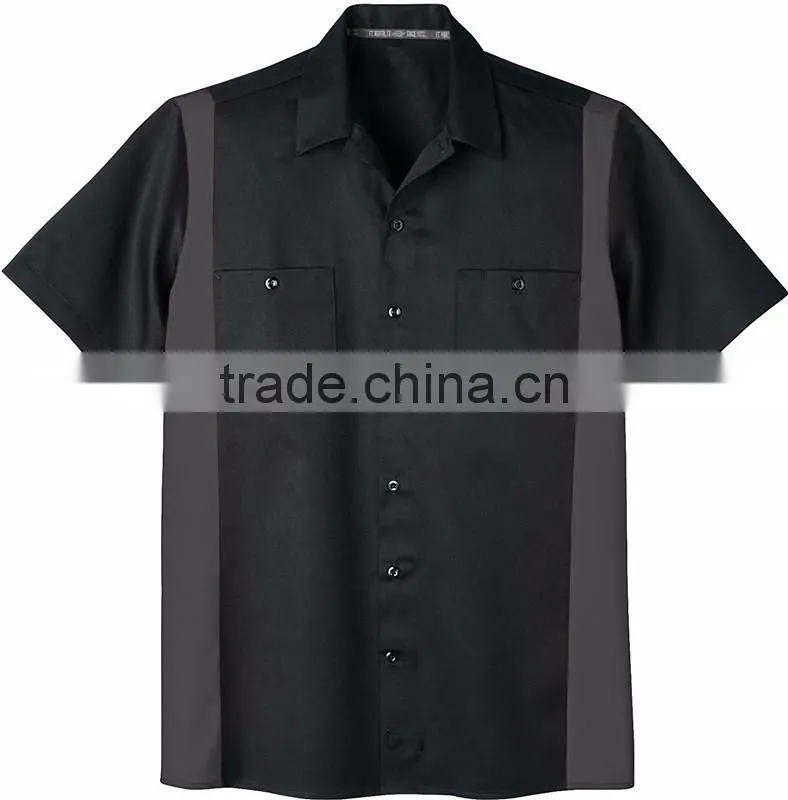 OEM High Quallity Mens' Uniforms Work Colorful Short Sleeve Work Wear Uniforms Shirts For Men