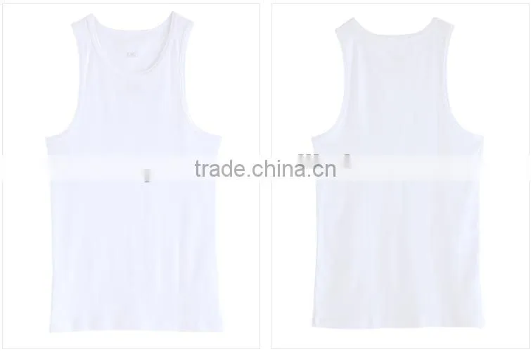 Factory Provide Seamless Pain Color Mens Tank Top