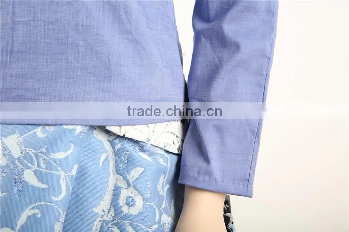 2016 pre-fall collection long sleeve women new blouse neck design