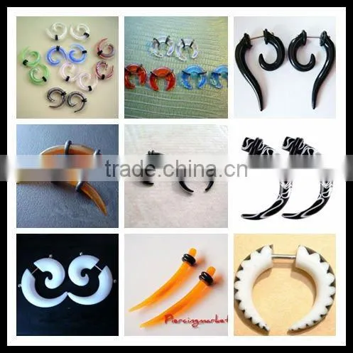 316L stainless steel ear piercing taper /ear piercing jewelry /body jewelry