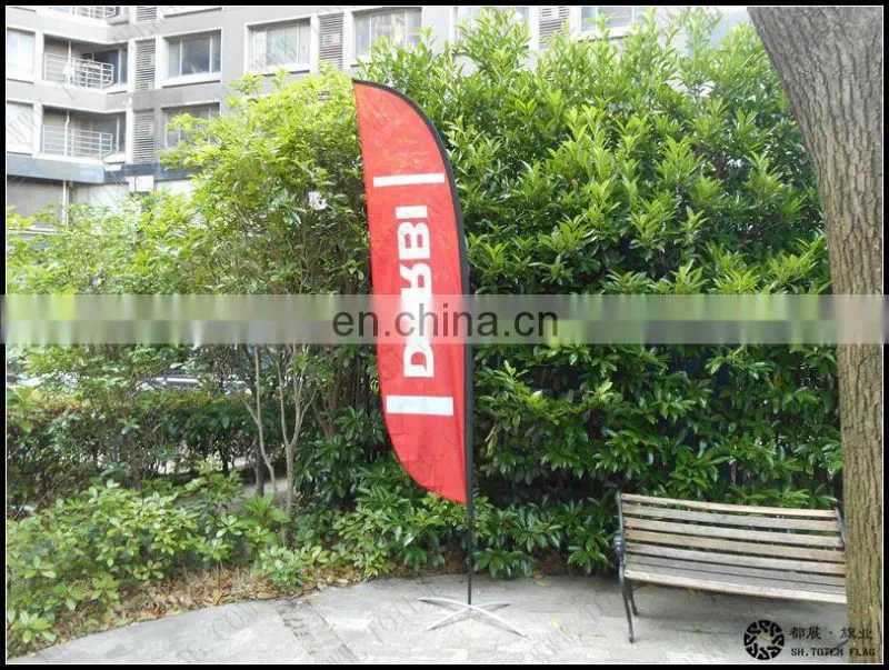 2017 good quality customized promotional flying feather flag with pole/ beach flags /customized advertising flag