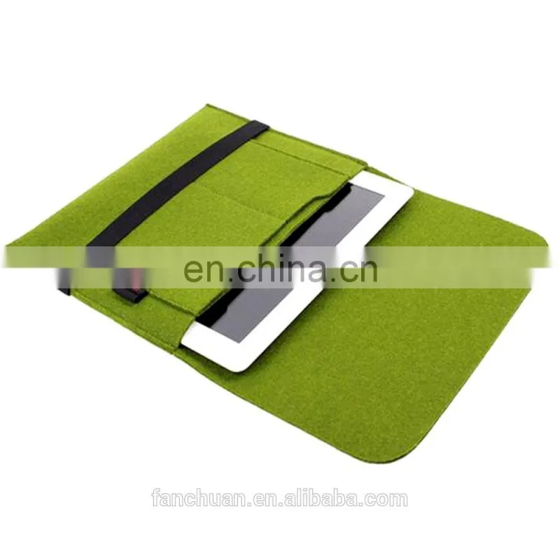 Special Design Attractive Red Felt Laptop Bag