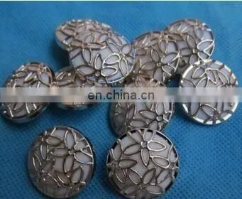 ELECTROPLATED WOMEN CLOTHES BUTTONS TWO SORTS OF BUTTON FASHION NET FLOWER BUTTON