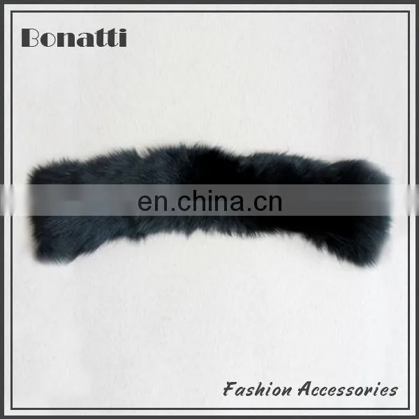 Leather jacket fox fur collar