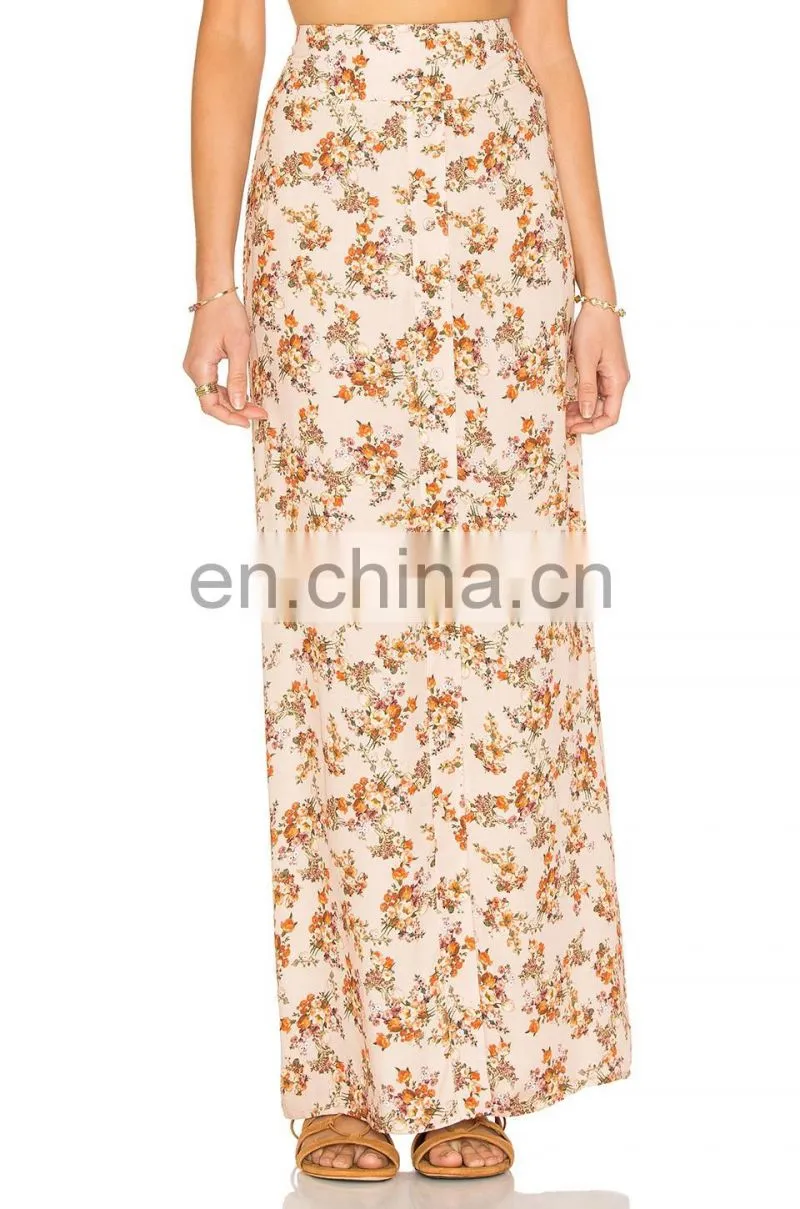 Latest fashion ladies design skirt suits bangkok fashion long skirt