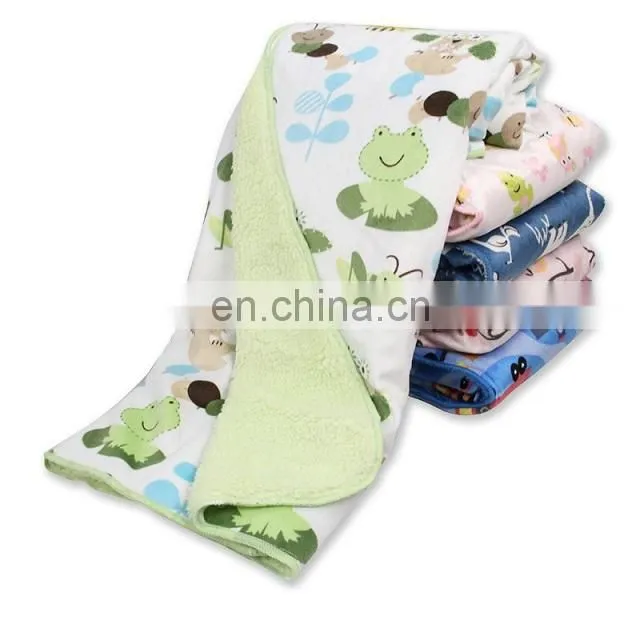 2017 Promotional Double-sided Soft Fluffy Fleece Blanket For Baby