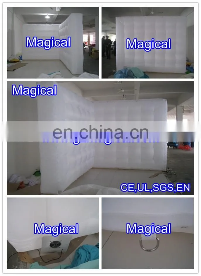 temporary indoor cube inflatable air wall partitions