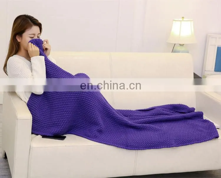 High quality fuchsia and purple soft blanket