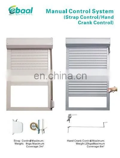 wihte vertical motorized roller shutter door for garage