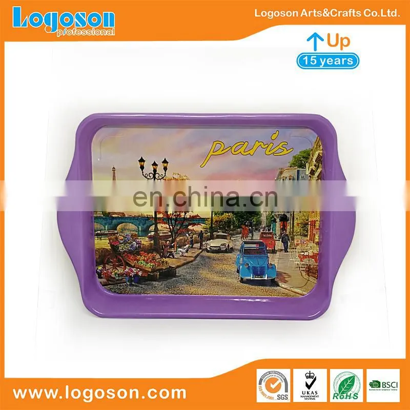 Hot Metallic Zinc Alloy Country Customized Souvenir Metal Logo Plate Custom Metal Candle Tray
