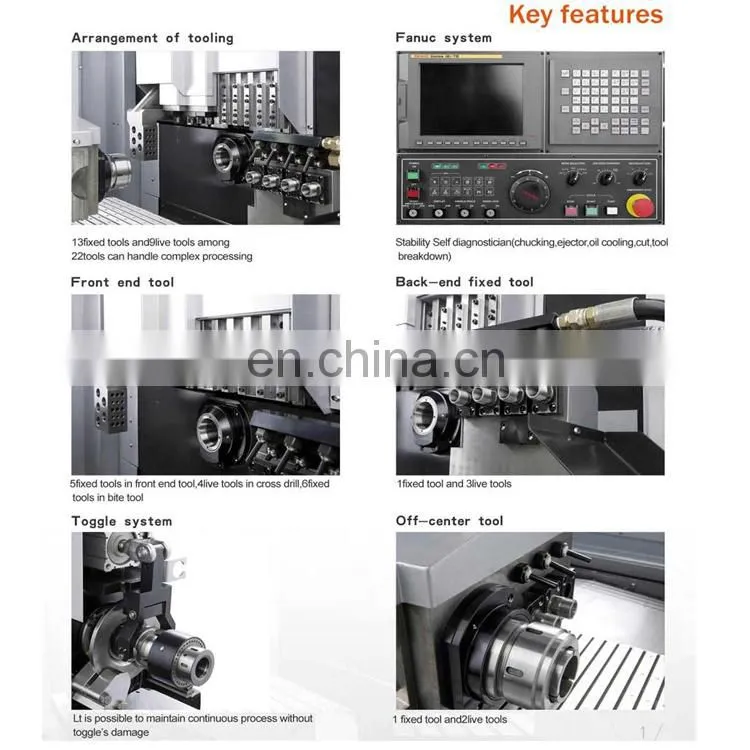 AK164 Swiss type cnc lathe machine srecification