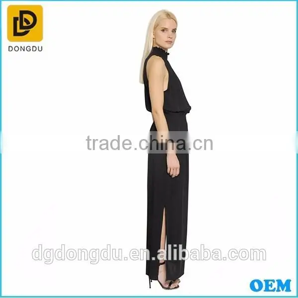 Factory wholesale OEM design summer ladies formal maxi rayon dress 2016