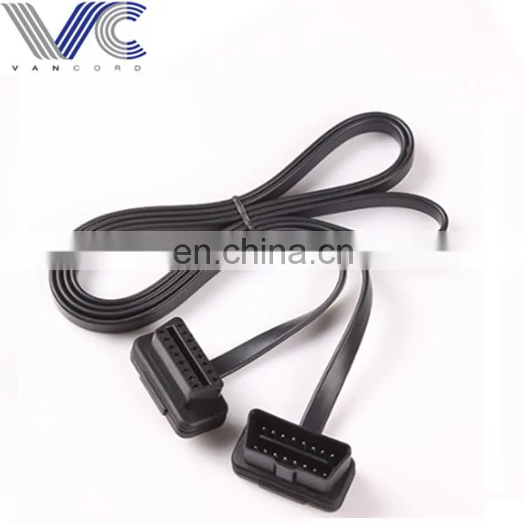 16Pin OBD 2 OBD ii connector automotive diagnostic extension Y Cable