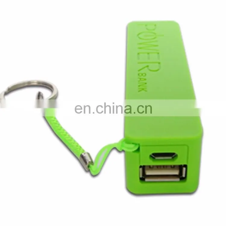 2020 wholesales high quality 2000mah colorful power bank real capacity with keychain battery charge